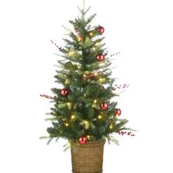 National Tree Company 4 ft. Pre-Lit Scotch Creek Fir Tree with LED Lights