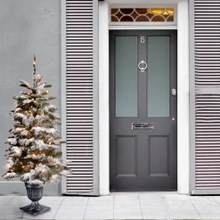 Best National Tree Company 4 ft. Pre-Lit Snowy Camden Tree with Clear Lights