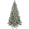 Best National Tree Company 6.5 ft. Pre-Lit Snowy Crestview Tree with Clear Lights