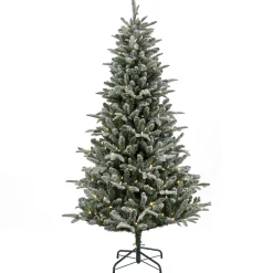 Sale National Tree Company 6 ft. Pre-Lit Snowy Libby Fir Tree with LED Lights