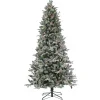 Outlet National Tree Company 7.5 ft. Pre-Lit Snowy Poechmann Fir Tree with LED Lights