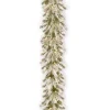 National Tree Company 9 ft. Pre-Lit Snowy Sheffield Spruce Garland with Twinkly LED Lights