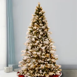 National Tree Company 7.5 ft. Pre-Lit Snowy Westwood Pine Full Tree with Clear Lights