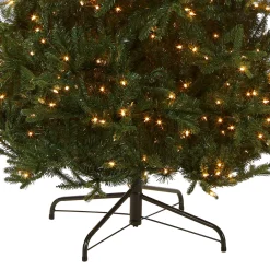 National Tree Company 9 ft. Pre-Lit Tiffany Fir Slim Tree with Clear Lights - PE Branch Tips
