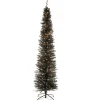 National Tree Company 7 ft. Pre-Lit Tinsel Collection Black Tree with Clear Lights