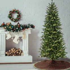 Outlet National Tree Company 7.5 ft. Pre-Lit Wallace Pine Tree with LED Lights