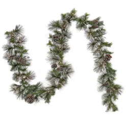 New National Tree Company 9 ft. Pre-Lit Whitter Pine Garland with LED Lights