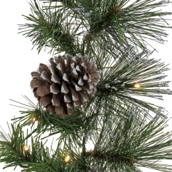 New National Tree Company 9 ft. Pre-Lit Whitter Pine Garland with LED Lights