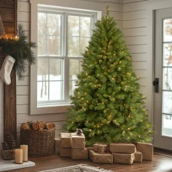 Best National Tree Company 7.5 ft. Pre-Lit Winchester Pine Tree with Clear Lights