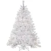 Outlet National Tree Company 6 ft. Pre-Lit Winchester Pine White Tree with Clear Lights