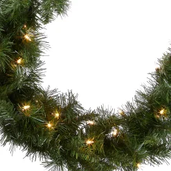 Online National Tree Company 9 ft. Pre-Lit Winchester Pine Garland with Clear Lights