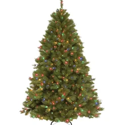 Online National Tree Company 7.5 ft. Pre-Lit Winchester Pine Tree with Multicolor Lights