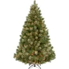 Hot National Tree Company 7.5 ft. Pre-Lit Wispy Willow Grande Medium Tree with Clear Lights
