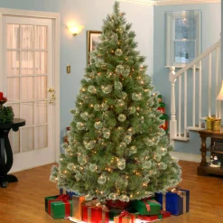Hot National Tree Company 7.5 ft. Pre-Lit Wispy Willow Grande Medium Tree with Clear Lights