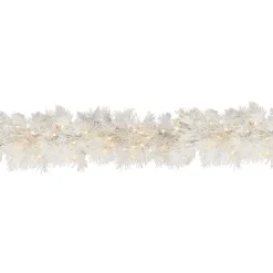 Hot National Tree Company 9 ft. Pre-Lit Wispy Willow White Garland with Clear Lights