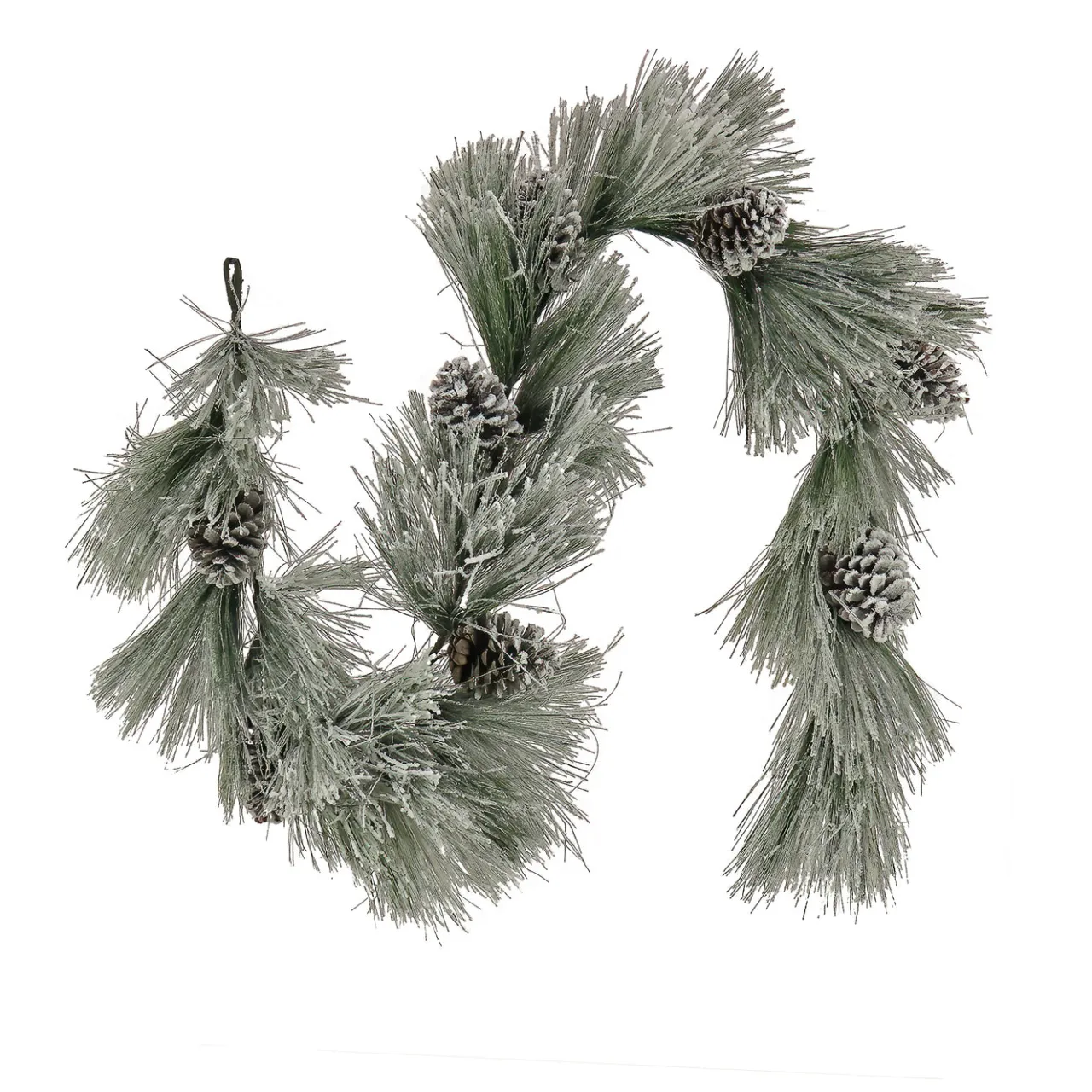 Outlet National Tree Company 7 ft. Snowy Long Needle Plastic Garland