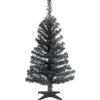 Outlet National Tree Company 3 ft. Tinsel Collection Black Tree