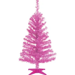 Discount National Tree Company 3 ft. Tinsel Collection Magenta Pink Tree