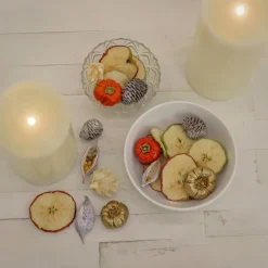 Best National Tree Company 6 in. 250 Gram Mixed Potpourri- Sliced Apples and White Washed Cones