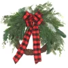 Hot National Tree Company 22 in. Mixed Pine and Bow Decorated Wreath