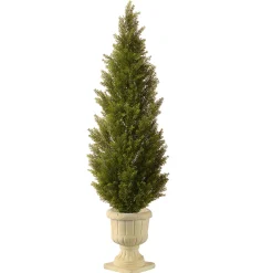 Online National Tree Company 60 in. Arborvitae Topiary Tree in Decorative Urn