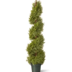Hot National Tree Company 48 in. Artificial Juniper Slim Spiral Tree in Growers Pot
