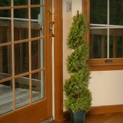 Hot National Tree Company 48 in. Artificial Juniper Slim Spiral Tree in Growers Pot