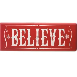 Discount National Tree Company 31 in. Believe Horizontal Holiday Wall Sign