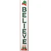 Hot National Tree Company 47 in. Believe Vertical Holiday Wall Sign