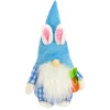 Clearance National Tree Company 11 in. Blue Easter Bunny Gnome Table Decoration