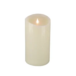 Online National Tree Company 5 in. by 9 in. HGTV Home Collection Flameless Heritage Pillar Candle, Ivory