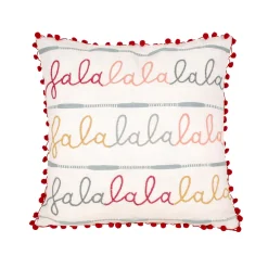Outlet National Tree Company 18 in. by 18 in. HGTV Falala Embroidered Pillow