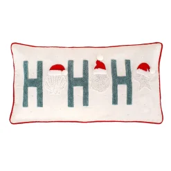 Online National Tree Company 14 in. by 26 in. HGTV HO HO HO Pillow with Embroidery