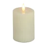 Online National Tree Company 4 in. by 8 in. HGTV Home Collection Flameless Georgetown Pillar Candle, Ivory