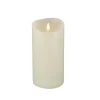 Hot National Tree Company 4 in. by 8 in. HGTV Home Collection Flameless Heritage Pillar Candle, Ivory