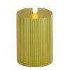 Hot National Tree Company 5 in. by 11 in. HGTV Home Collection Flameless Georgetown Pillar Candle, Gold