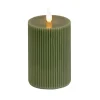 Online National Tree Company 5 in. by 11 in. HGTV Home Collection Flameless Georgetown Pillar Candle, Dk Green