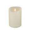 Clearance National Tree Company 5 in. by 7 in. HGTV Home Collection Flameless Heritage Pillar Candle, Ivory