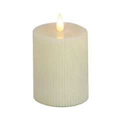 Hot National Tree Company 4 in. by 6 in. HGTV Home Collection Flameless Georgetown Pillar Candle, Ivory