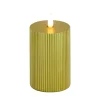 Sale National Tree Company 3 in. by 9 in. HGTV Home Collection Flameless Georgetown Pillar Candle, Gold