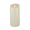 Outlet National Tree Company 5 in. by 11 in. HGTV Home Collection Flameless Heritage Pillar Candle, Ivory