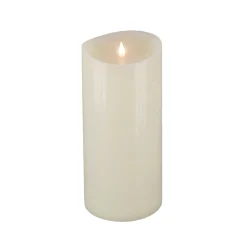 Outlet National Tree Company 5 in. by 11 in. HGTV Home Collection Flameless Heritage Pillar Candle, Ivory