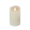 Hot National Tree Company 3 in. by 5 in. HGTV Home Collection Flameless Heritage Pillar Candle, Ivory