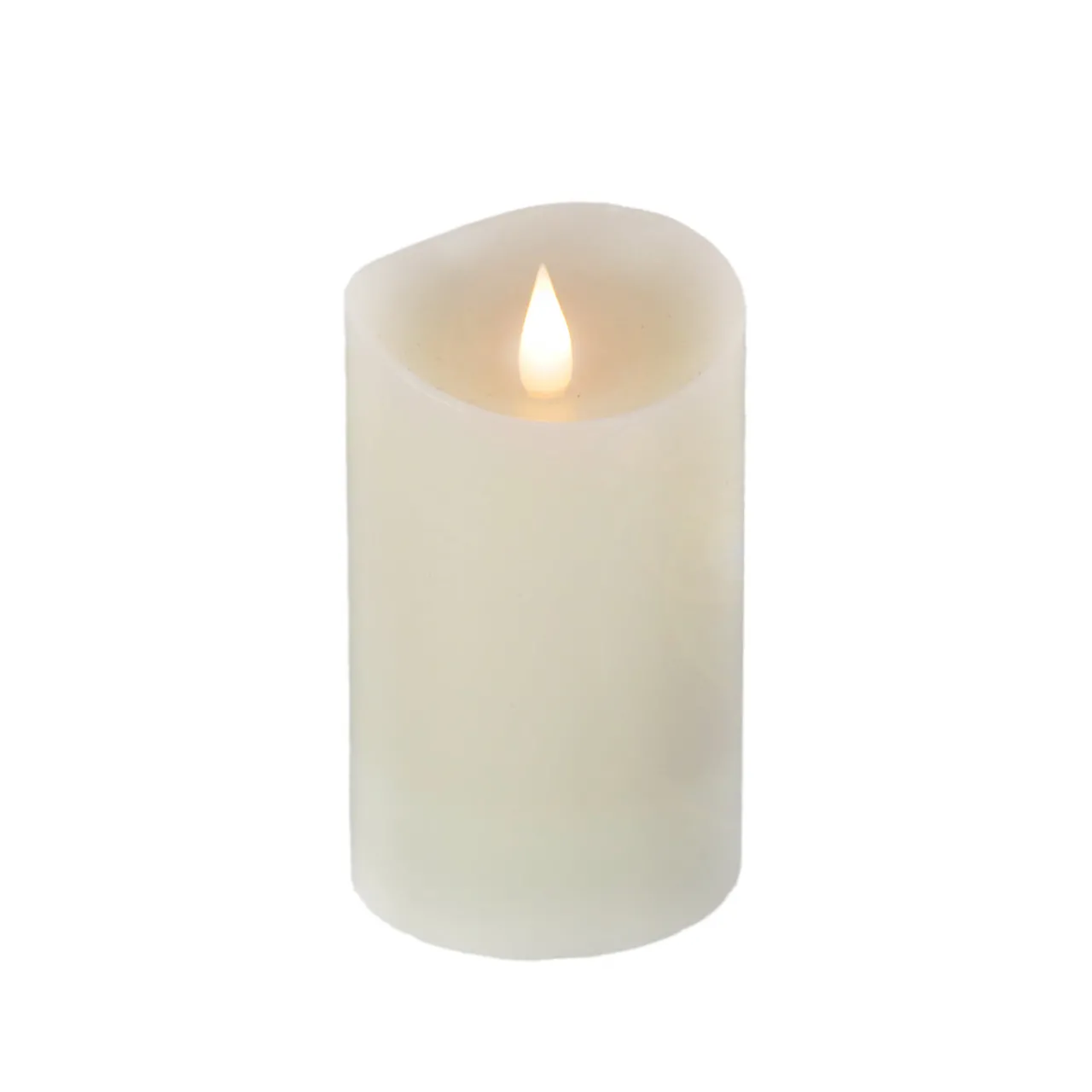 Hot National Tree Company 3 in. by 5 in. HGTV Home Collection Flameless Heritage Pillar Candle, Ivory