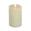 Discount National Tree Company 3 in. by 9 in. HGTV Home Collection Flameless Georgetown Pillar Candle, Ivory