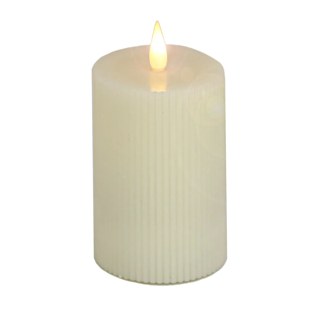 Discount National Tree Company 3 in. by 9 in. HGTV Home Collection Flameless Georgetown Pillar Candle, Ivory