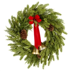 Sale National Tree Company 28 in. Christmas Bells Pine Wreath