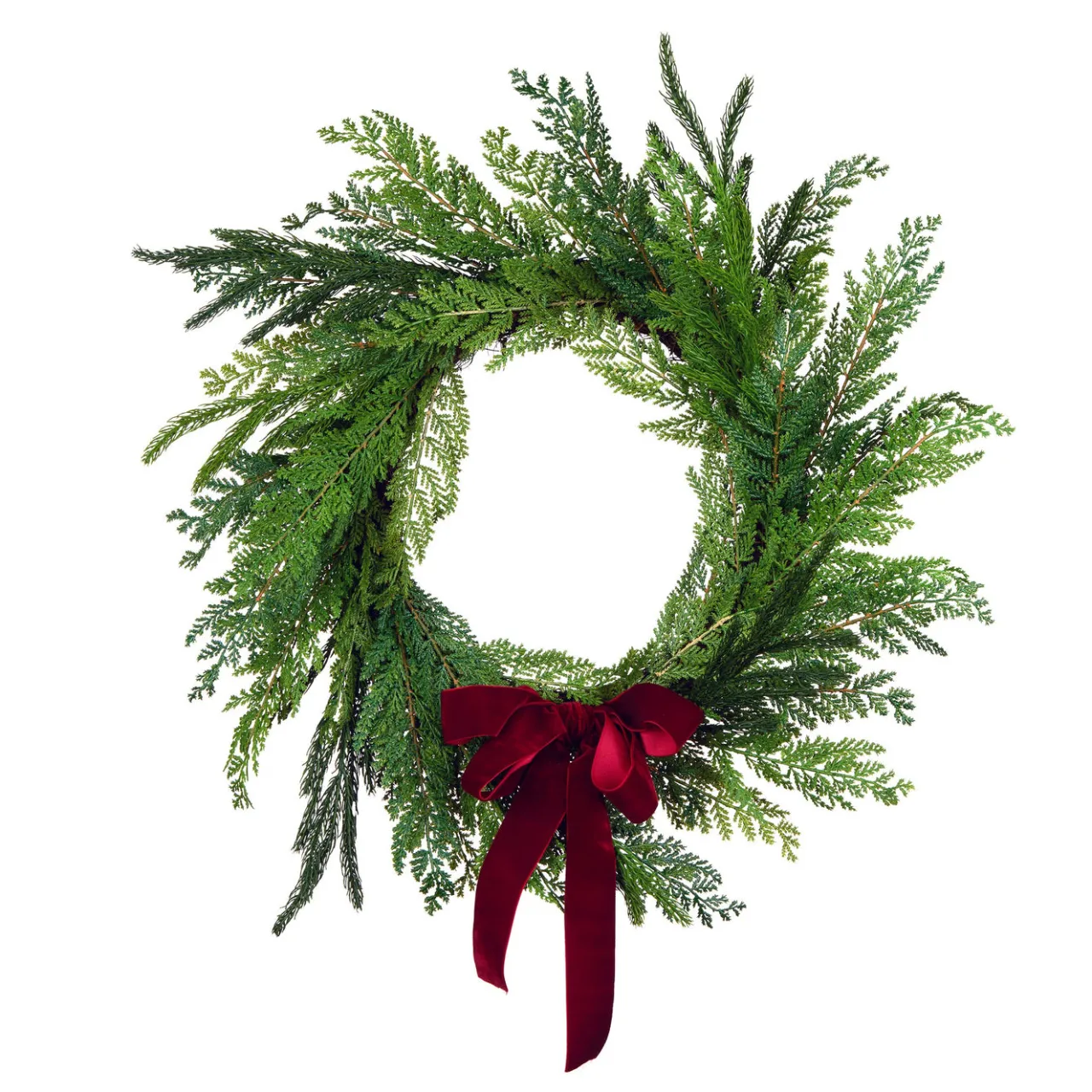 Online National Tree Company 24 in. Christmas Cottage Wreath