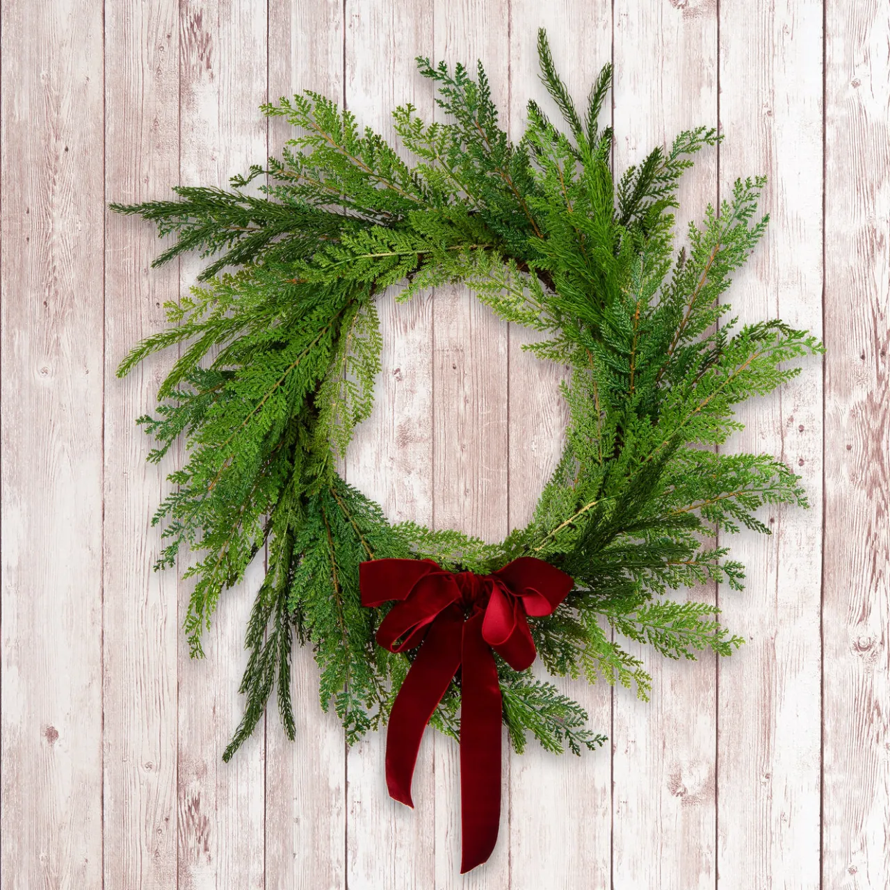 Online National Tree Company 24 in. Christmas Cottage Wreath
