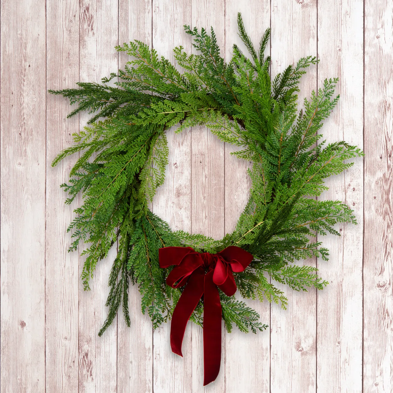 Online National Tree Company 24 in. Christmas Cottage Wreath